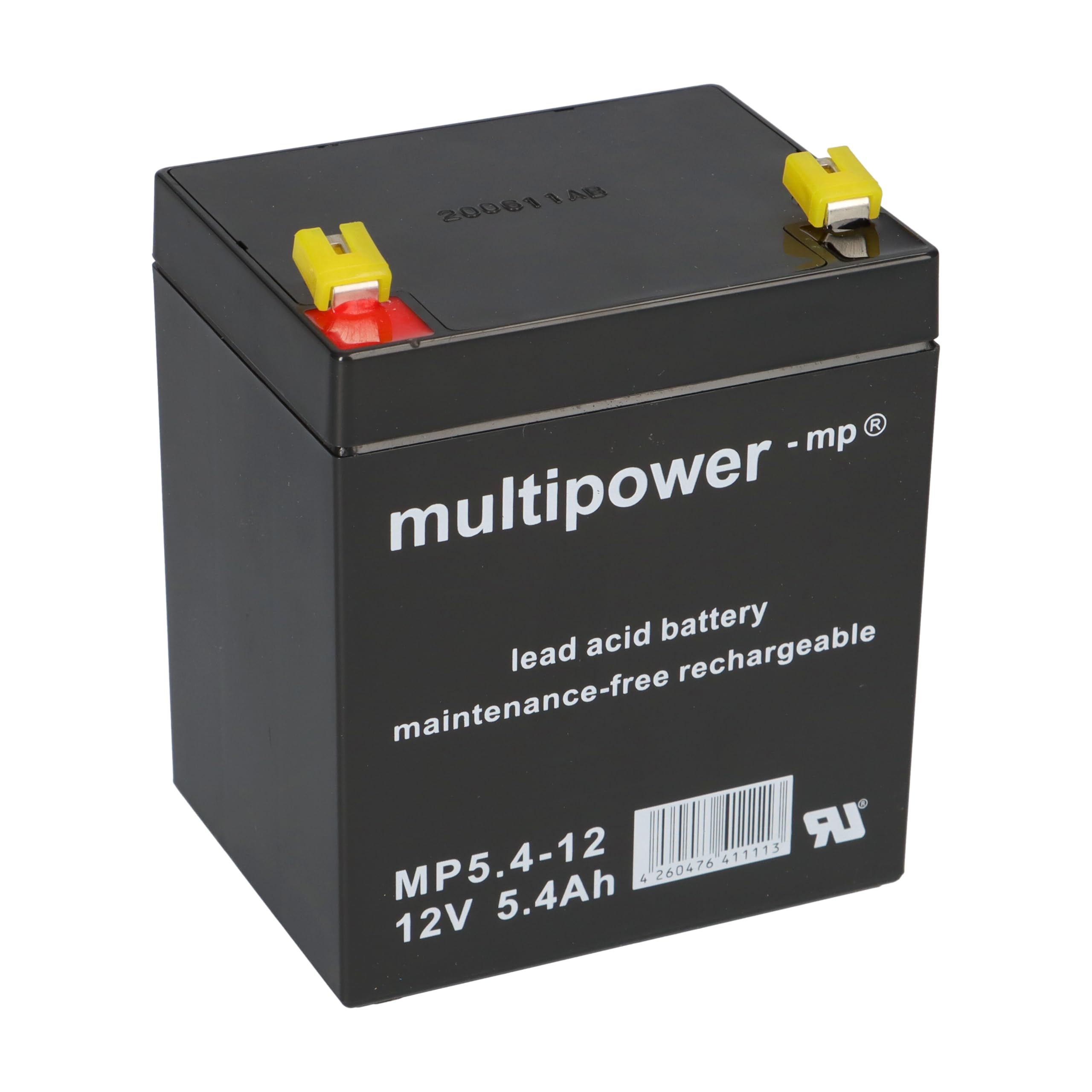 Lot de 2 batteries gel plomb 12 V 5,4 Ah compatibles avec Rebotec à monter soi-même