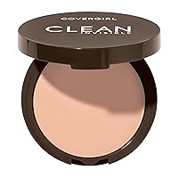 Vista 8 de Covergirl Clean Invisible Polvo Compacto, Ligero, Transpirable, Fórmula Vegana, Warm Nude 158, 0.38 oz