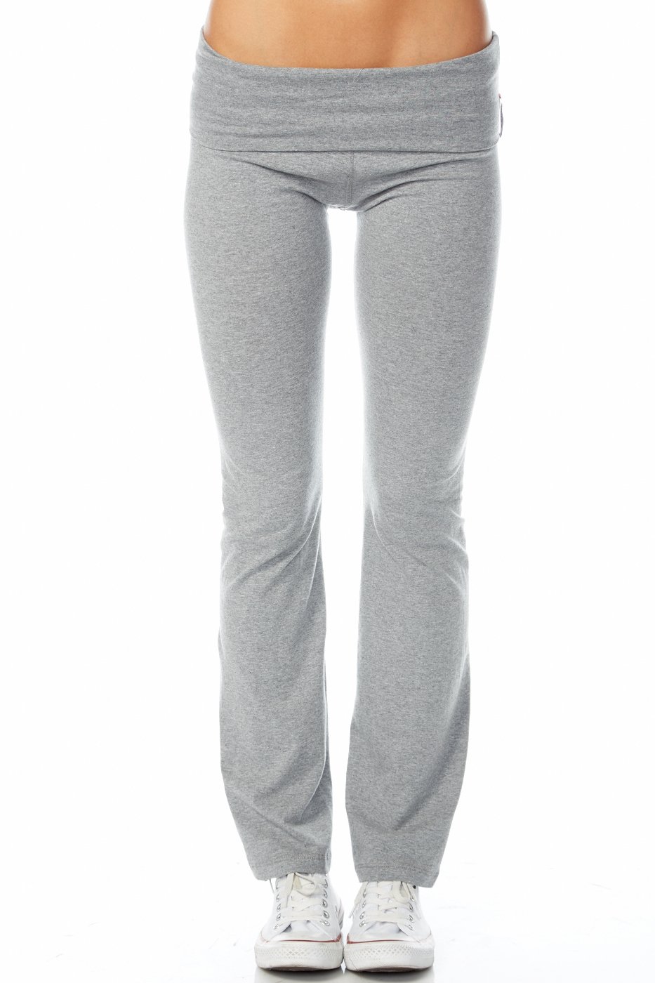 Active Basic Women's BASIC Yoga Pants (Small, Heather Gray)