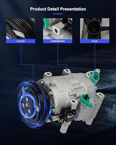Miniatura 238 de ECCPP Compresor de CA 1997-2003 apto para Mitsubishi Montero Sport 3.0L 1999-2004 para Mitsubishi Montero Sport 3.5L Compresor de aire acondicionado