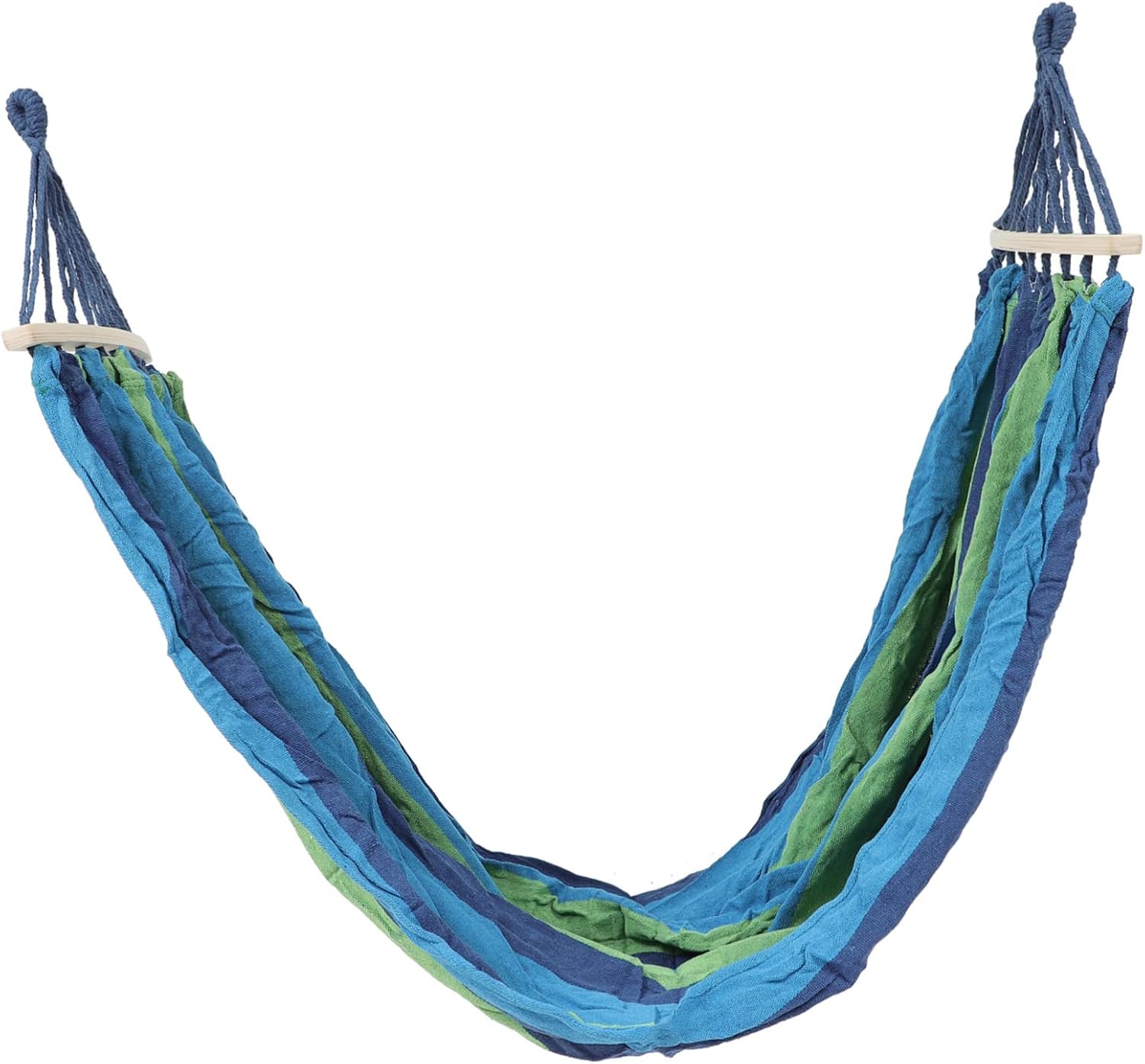 POPETPOP Rainbow Canvas Double Hammock Portable Camping Bed Swing Sleeping Bed Lightweight Parachute Cloth for Adults
