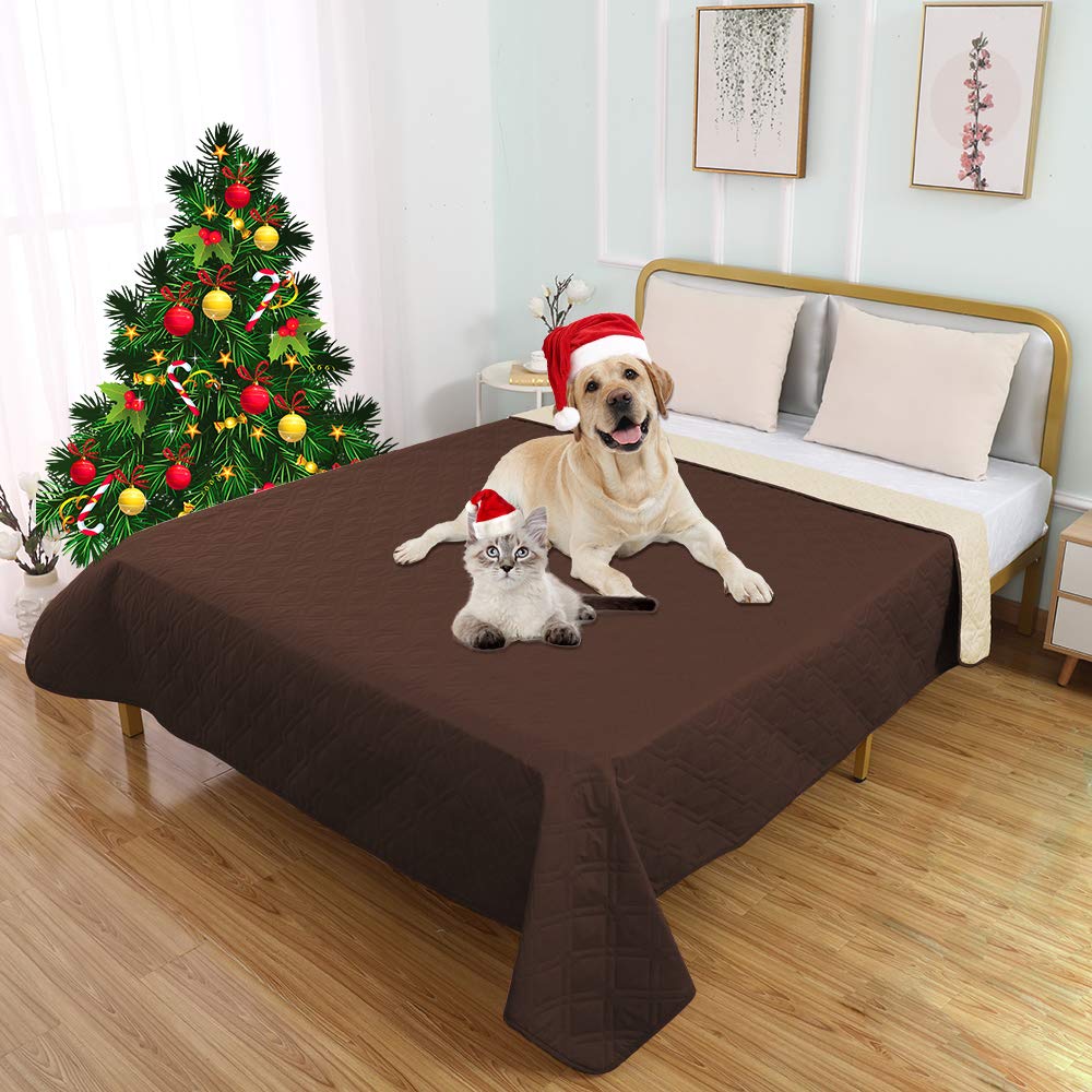 SUNNYTEXWaterproof Dog Bed Cover Dog Mat Pet Pad Pet Blanket for Couch Sofa Bed Mat Anti-Slip Furniture Protrctor