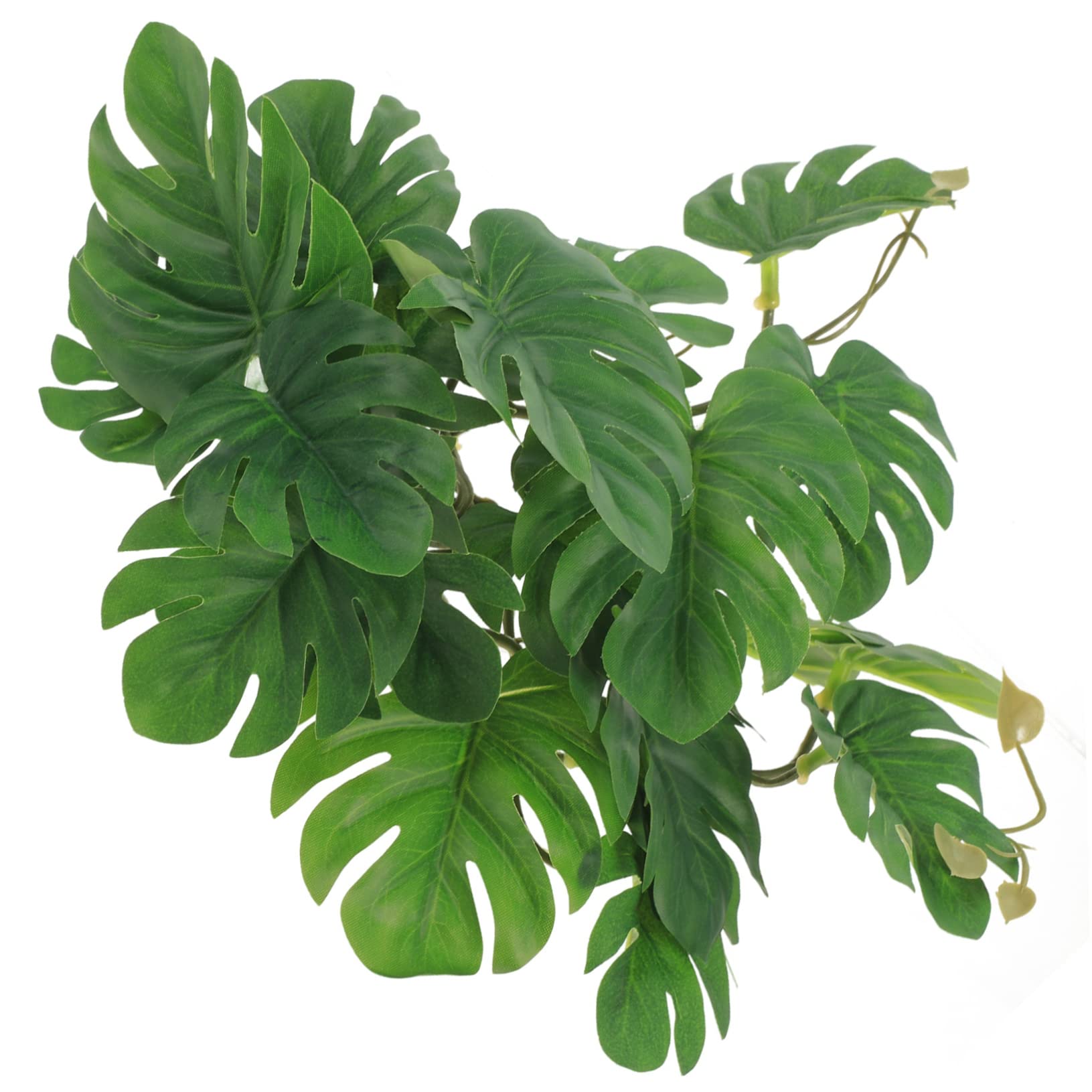 HANABASS 4stücke Terrarium Künstliche Pflanze Dekoration Simulierte Pflanzen Für Reptilien-Tanks Aquarium Und Heimdeko Pflanzenornamente Für Geckos Und Von Monstera