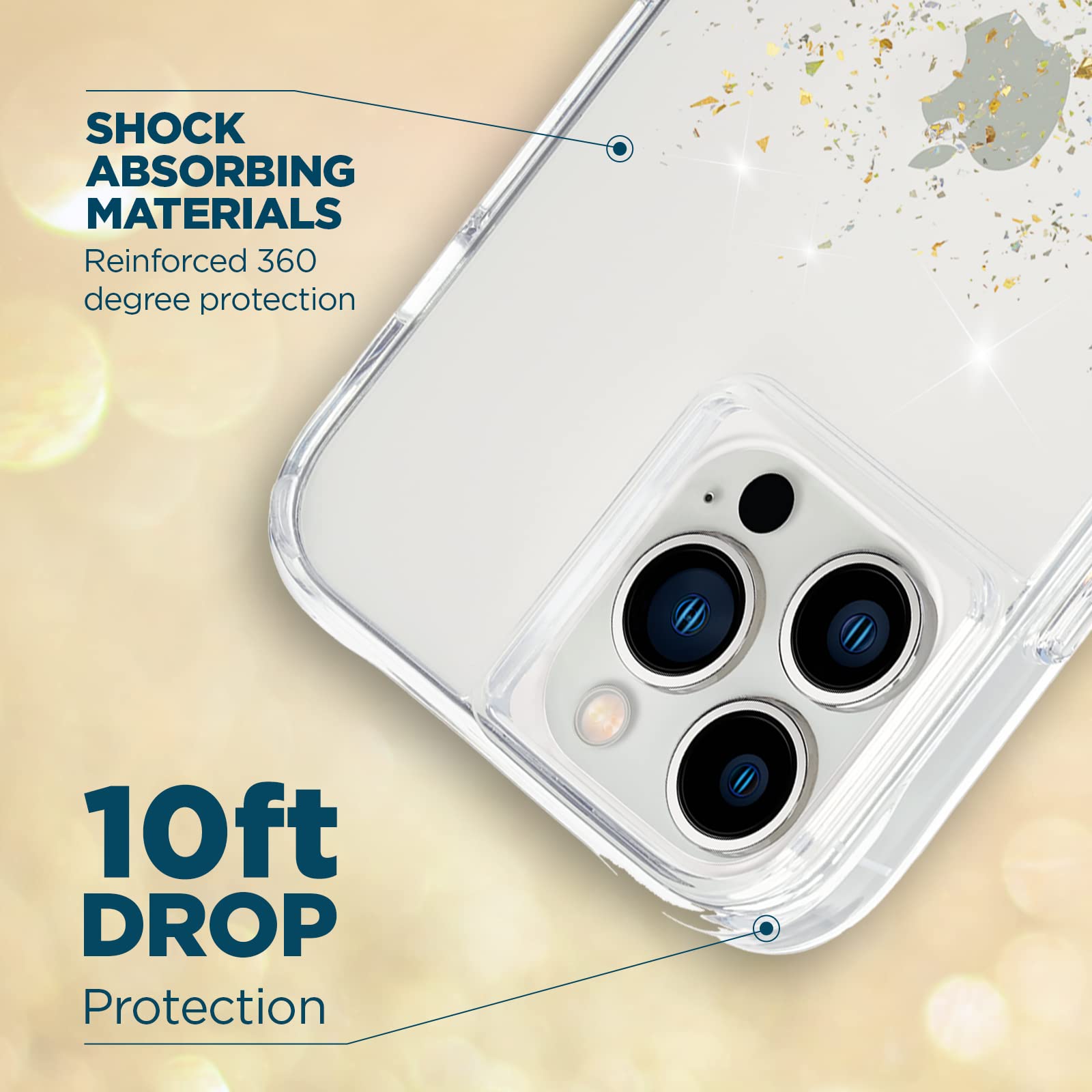 Case-Mate - Karat Crystal - Case For IPhone 13 Pro - Crystal Gems - View #3