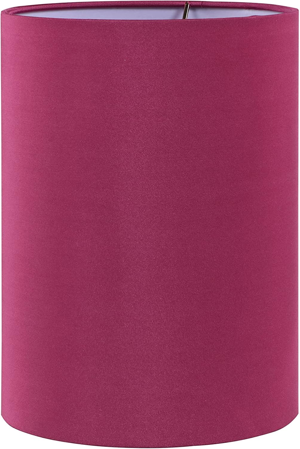 aspen creative 31316, hardback drum contemporary spider lamp shade, burgundy fabric, 8" top x 8" bottom x 11" height