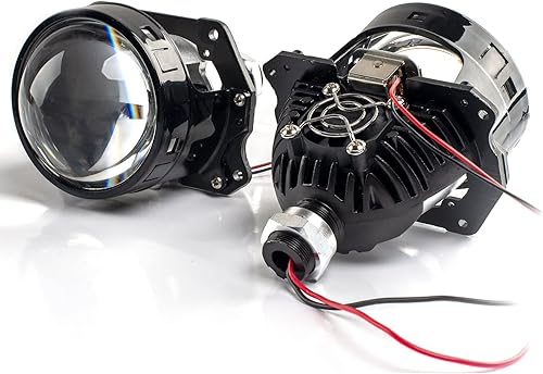Lente de proyector bi de 3.0 pulgadas, lente de proyector universal para reacondicionamiento de automóvil,Haz de enfoque con línea de corte