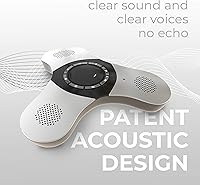 Vista 8 de Skywin Altavoz de conferencia Bluetooth con micrófono, altavoz inalámbrico portátil para escritorio de oficina, computadora y portátil, micrófono