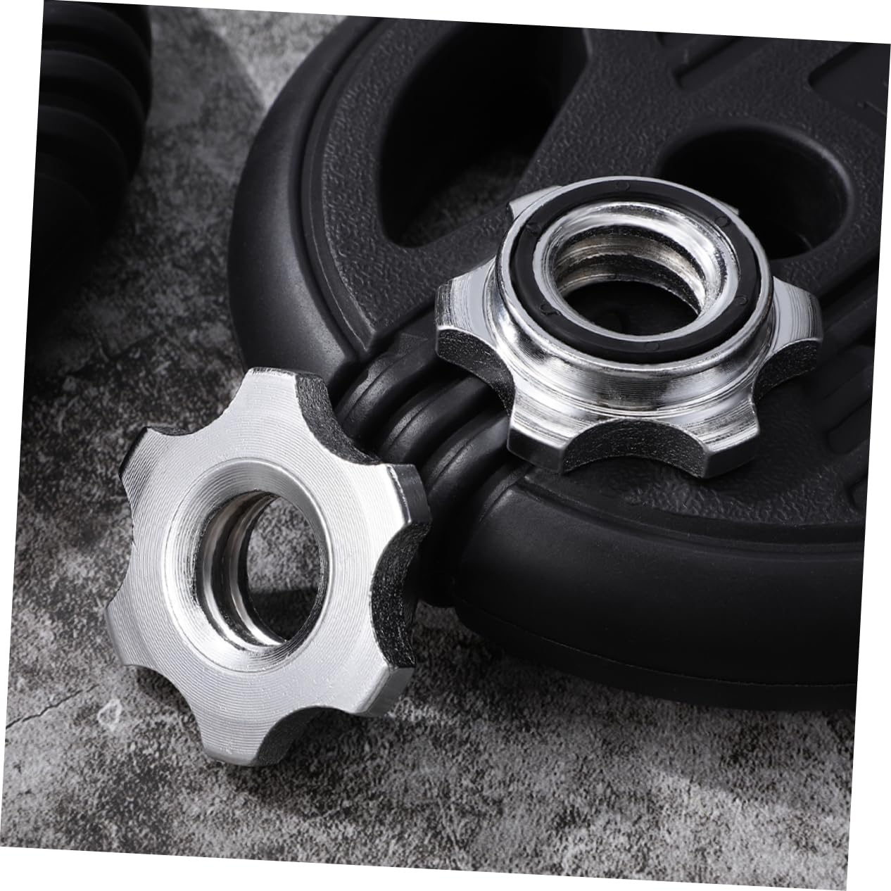 PRETYZOOM 6pcs Dumbbell Bar Locking Nut Self Locking Slip Collar for Secure Grip Dumbbell Bars and Barbell Equipment High Strength Easy Installation Compatibility