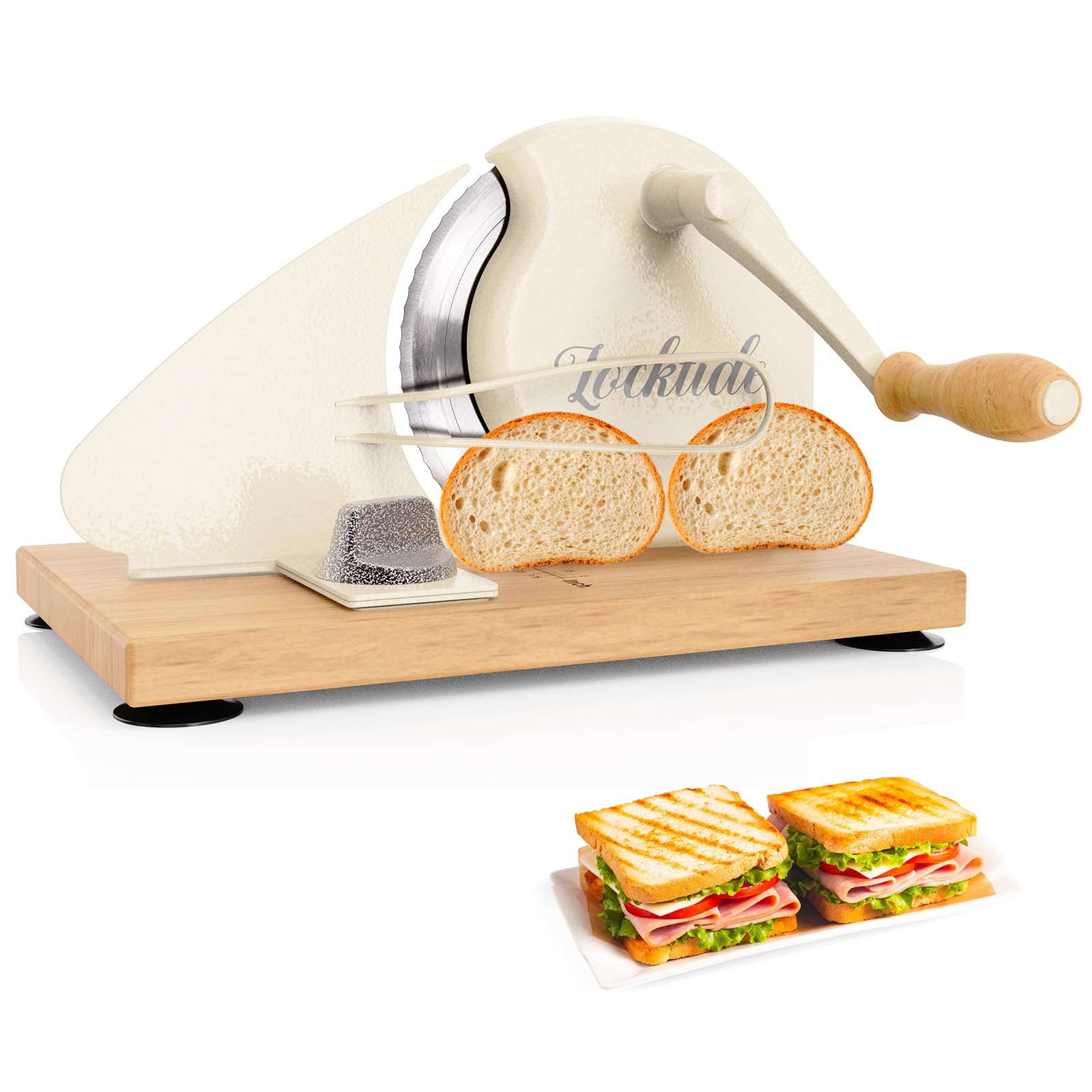 LockTide Affettatrice manuale per pane con lievito naturale fatto in casa