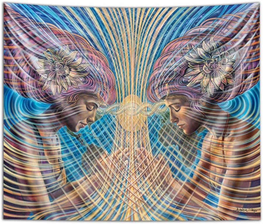 Third Eye Tapestries "Limbic Resonance” Wall Tapestry by Amanda Sage - Psychedelic Art Tapestry - Hanging Modern Art Tapestry