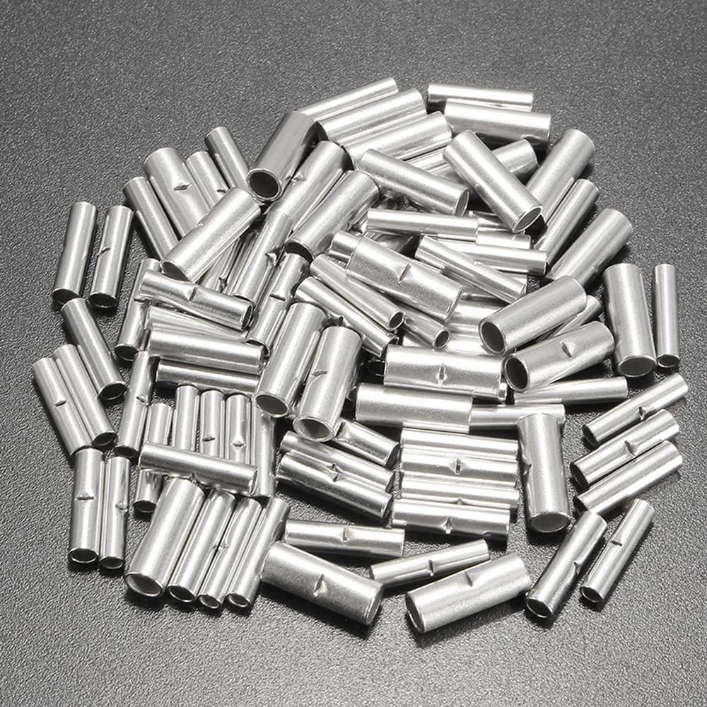 50 Uds 26-2AWG conector de Cable a tope sin aislamiento virolas de BN0.5-38 Terminal de Cable eléctrico Terminal de engarzado estañado desnudo de cobre(22)