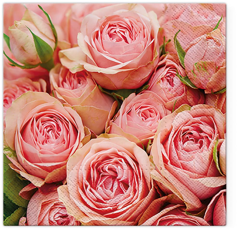 Tete a Tete 3Ply Flowery Tissue Paper Napkins Decoupage Serviettes 33cm x 33cm - 1/4 Folded (Pack of 20) (Botanical Memories) — view 21