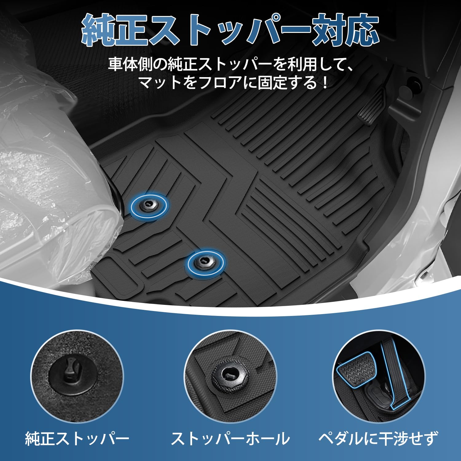 Amazon | Kotesoto 新型ムーヴ LA850S/LA860 フロアマット 新型ステラ