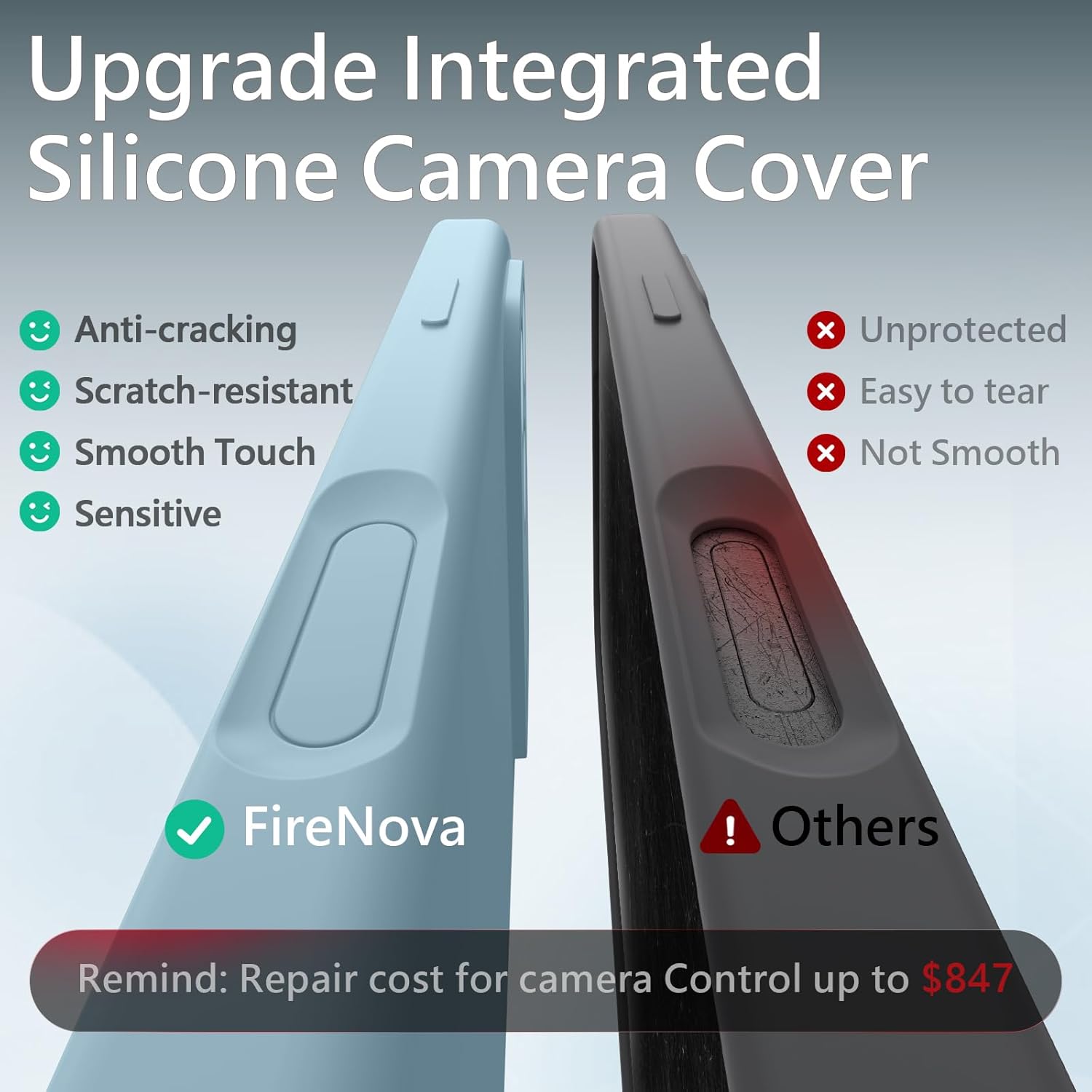 FireNova Magnetic for iPhone 17 Pro Max Case, Compatible with MagSafe, [Integrated Silicone Camera Control Button] [Camera Protection] Anti-Scratch Microfiber Lining Phone Case, 6.9", Sky Blue - Image 2