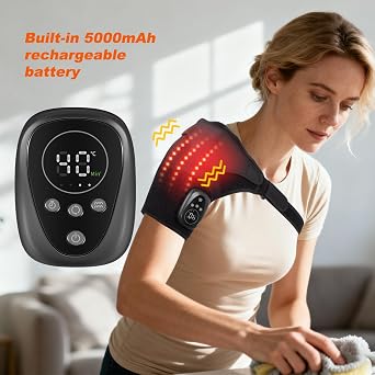 HONGJING Red Light Shoulder Massager with Heat for Pain Relief -Right