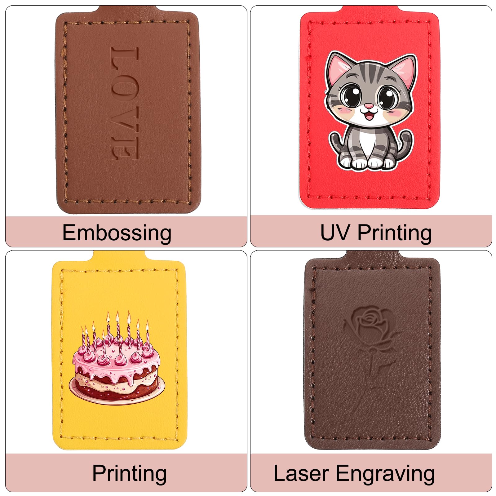 PATIKIL Leather Blank Keychains - Image 3