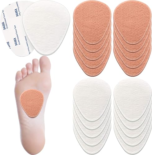 Miniatura 1 de 20 almohadillas de fieltro metatarsiano, almohadillas de inserción de pie para aliviar el dolor, antepié y suela adhesiva, accesorios de espuma para