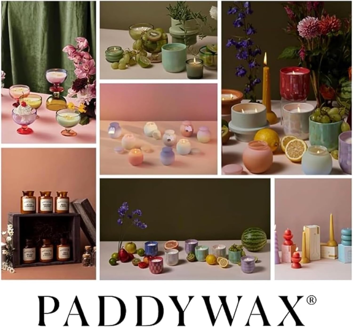 Paddywax Artisan Apothecary Scented Candle with Lid in Reusable Glass Jar, Clean-Burn Soy Candle with Approx. 54 Hour Burn Time, Tobacco & Patchouli, 8 oz.