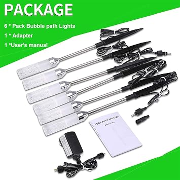 Cool White 6 Pack LED Path Lights & Warm White 3 Pack Extension Path Lights