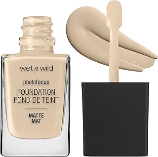 Wet n Wild Photo Focus Matte Liquid Foundation Porcelain, Vegan & Cruelty-Free