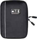 BAGSMART Grand Electronique Trousse d'organisateur de voyage, Accessoires techniques Sac de rangement de cordon pour téléphone, Banque de puissance, SD Carte, Câbles, Noir