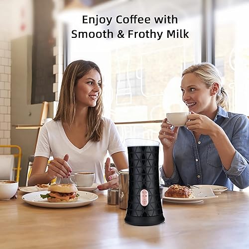 Miniatura 5 de Espumador de leche eléctrico 4 en 1 máquina automática de espuma caliente y fría y calentador de leche para expreso capuchino almendras nueces