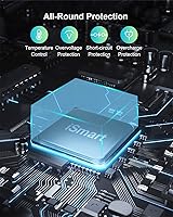 Vista 7 de Cargador USB de 12 puertos estación de carga para múltiples dispositivos, cargador de pared USB, tira de concentrador de alimentación inteligente