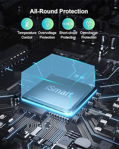 Miniatura 7 de Cargador USB de 12 puertos estación de carga para múltiples dispositivos, cargador de pared USB, tira de concentrador de alimentación inteligente,