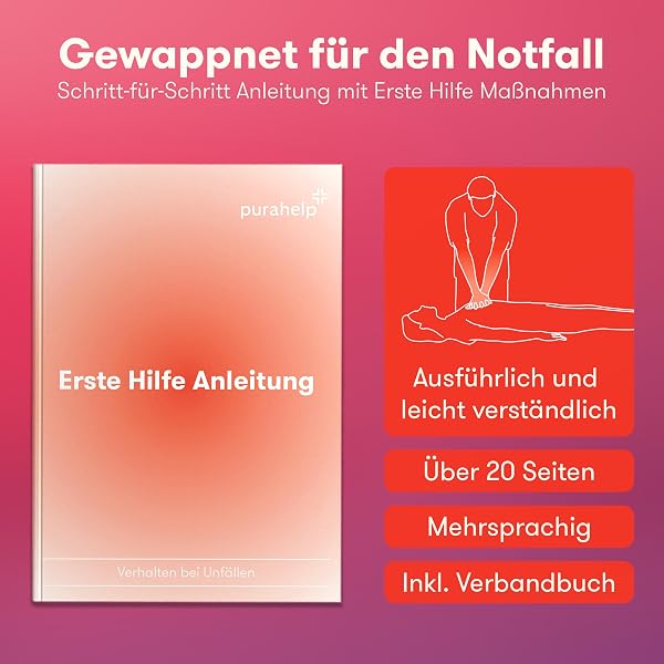Verbandskasten Auto inkl. Beatmungstuch [DIN 13164] - Erste Hilfe Set Auto StVO Konform für 2026 - KFZ Verbandskasten & Sanikasten Unterwegs - Notfallset Kompakt - First Aid Kit Car - 4