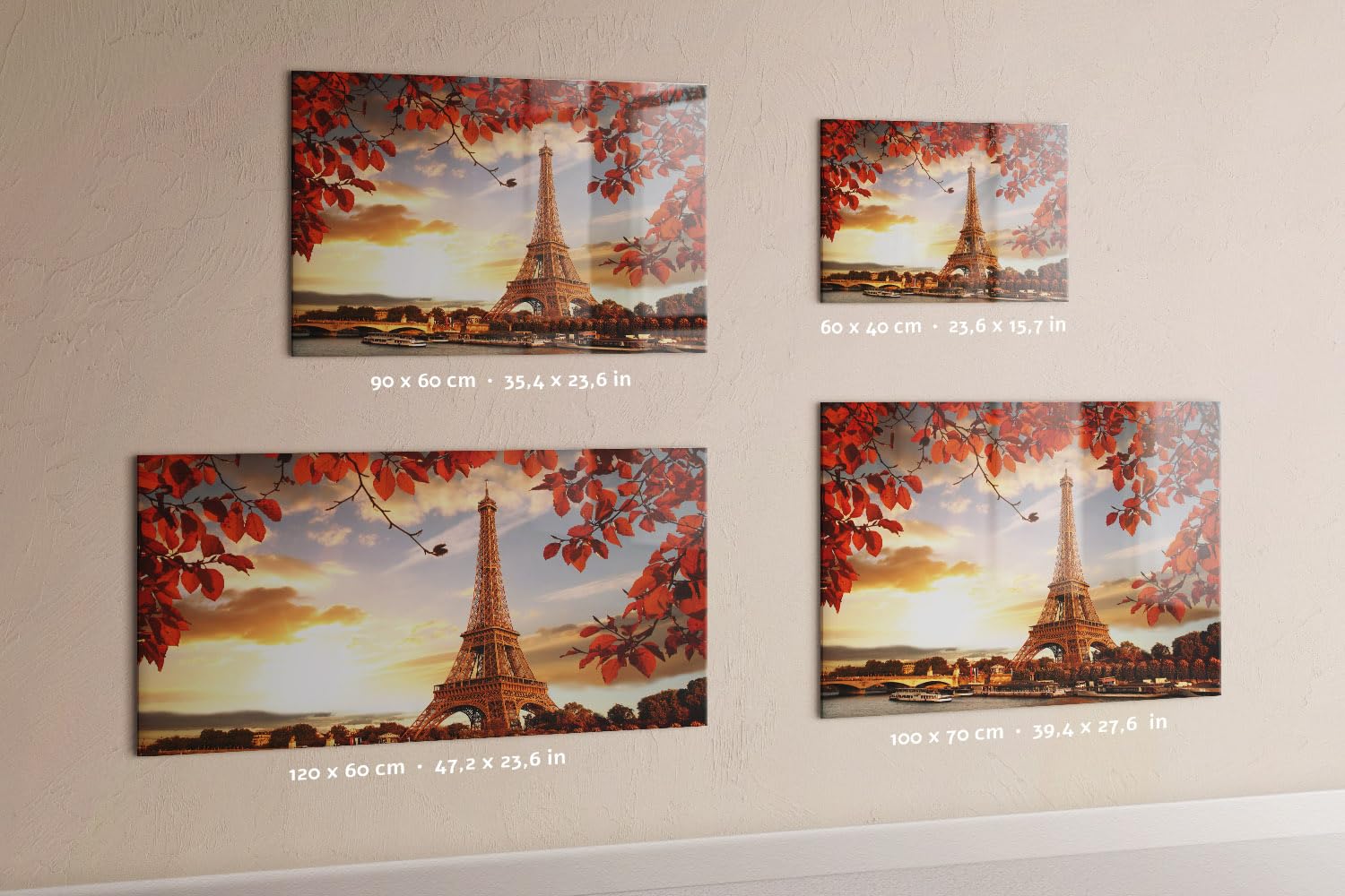 Menú y Pizarra Magnética para Restaurantes y Cafeterías 100x70 Torre Eiffel | Tablero Imantado | Cristal Templado | Mural de Pared | Placa de Acero | Cartelera Informativa | Organizador de Tareas