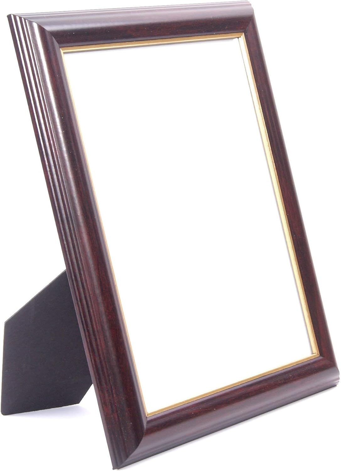 Creative Picture Frames 8.5X11Mh/Gd Mahogany With Gold Inlay Certificate Frame Displays 8.5 By 11-Inch Media, Diploma Frame With Installed Stand Wall Hanger