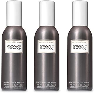 Bath & Body Works Mahogany Teakwood Room Spray 3-Pack 1.5oz - Instant Long-Lasting Home Fragrance Freshener