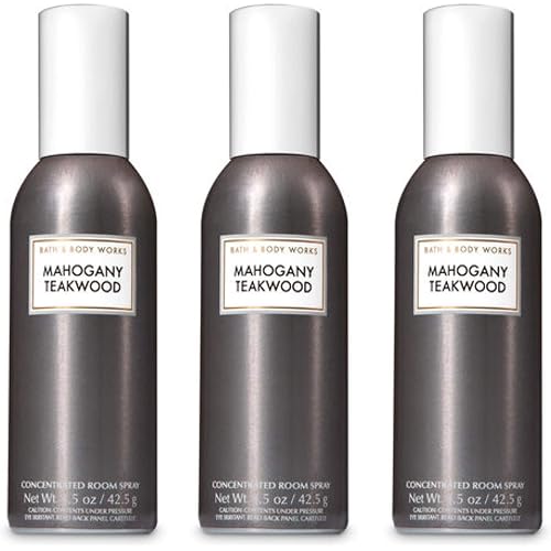 Bath & Body Works Mahogany Teakwood Room Spray - Lot of 3