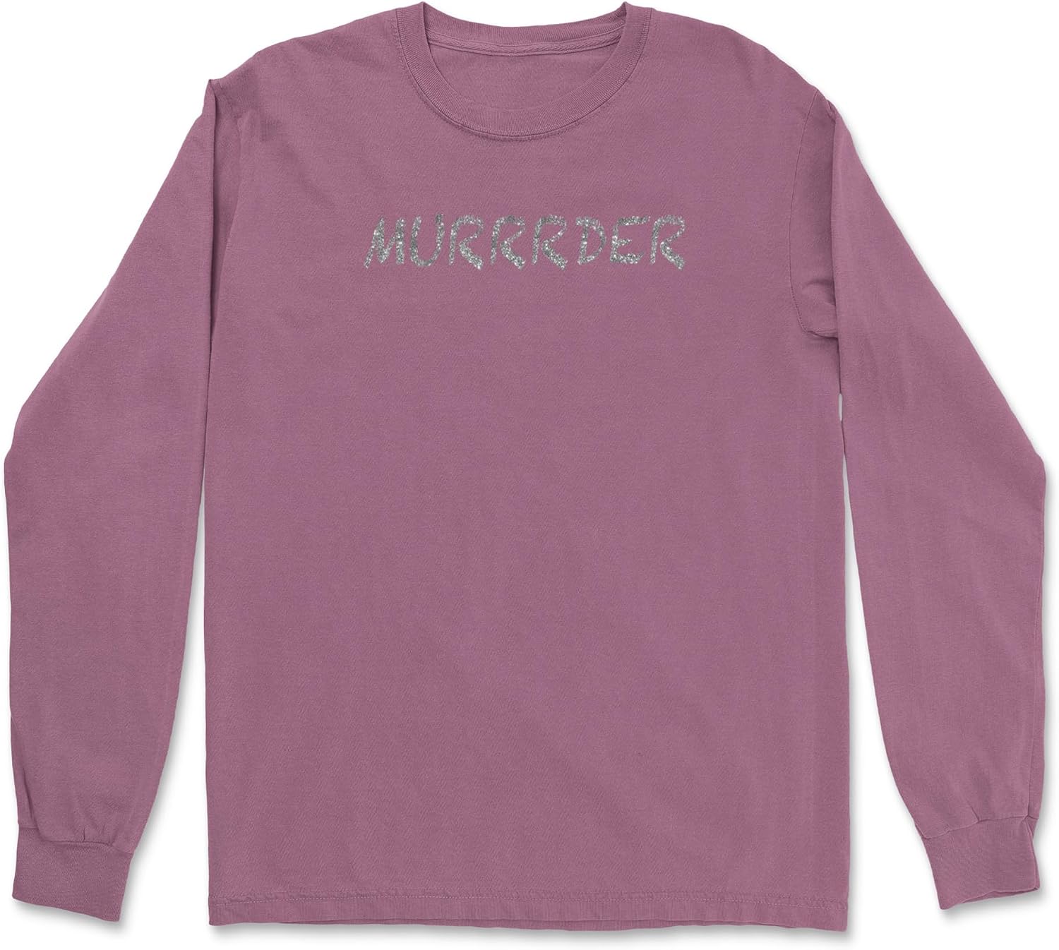 Murrrder Glitter Traitor Long Sleeve Unisex T-Shirt, Vintage Soft, Garment Dyed