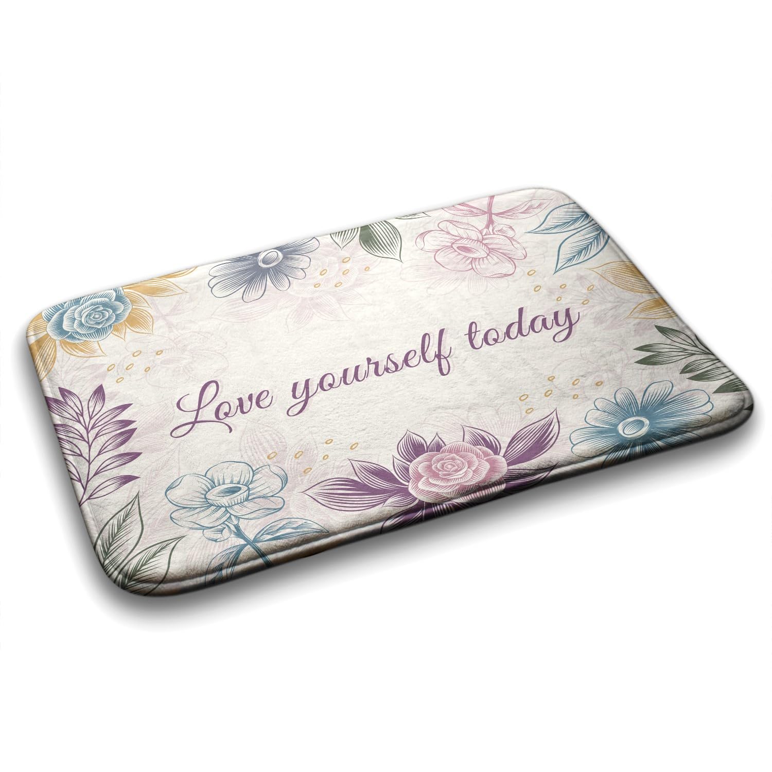 Tapis de salle de bains floral Tulup pour créer une ambiance spa douce et sécurisée