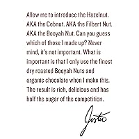 Vista 7 de Justin's Chocolate con avellanas y mantequilla de almendras, cacao orgánico, sin revuelta, sin gluten, de origen responsable, tarro de 16 onzas