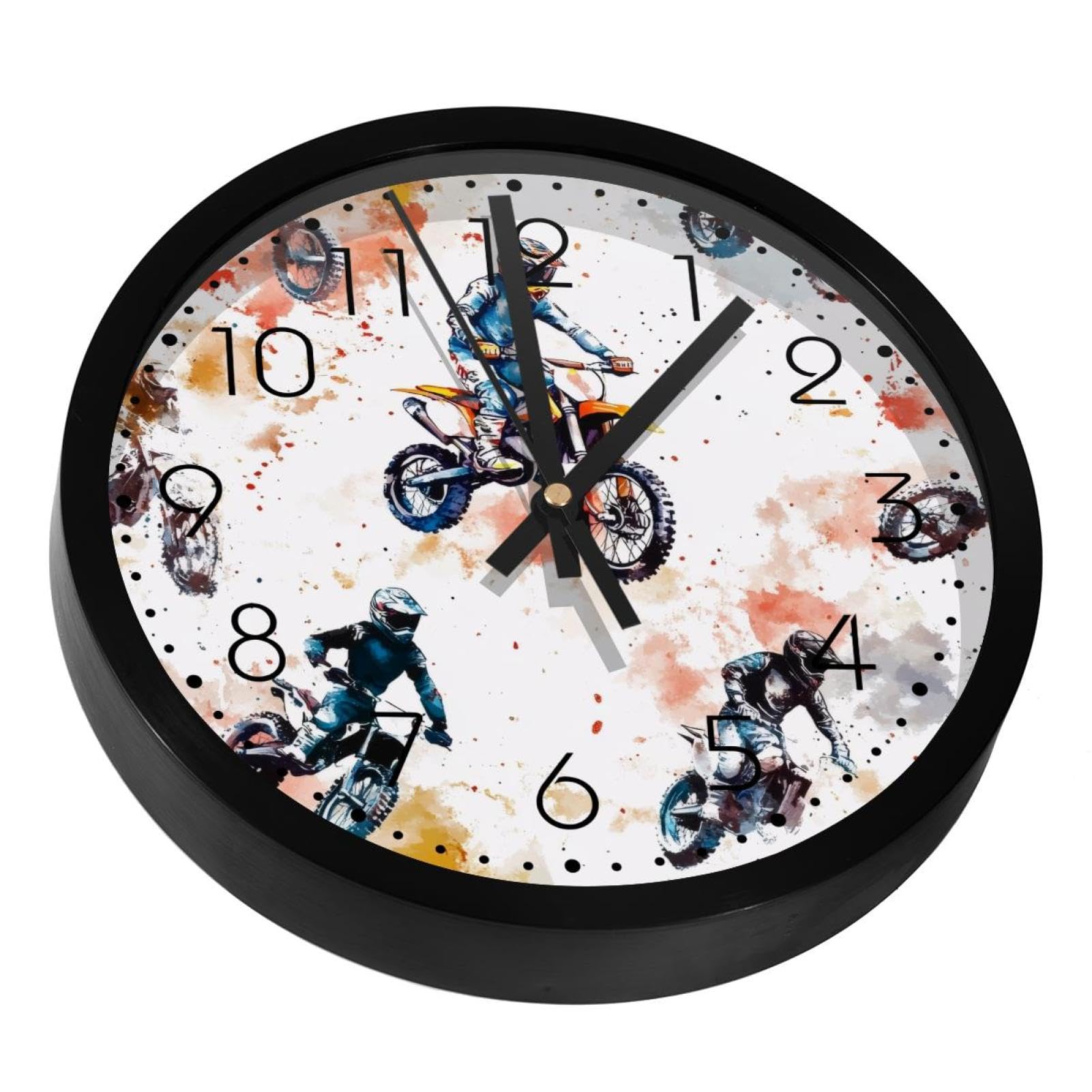Horloges murales silencieuses aquarelle pour un sommeil sans bruit