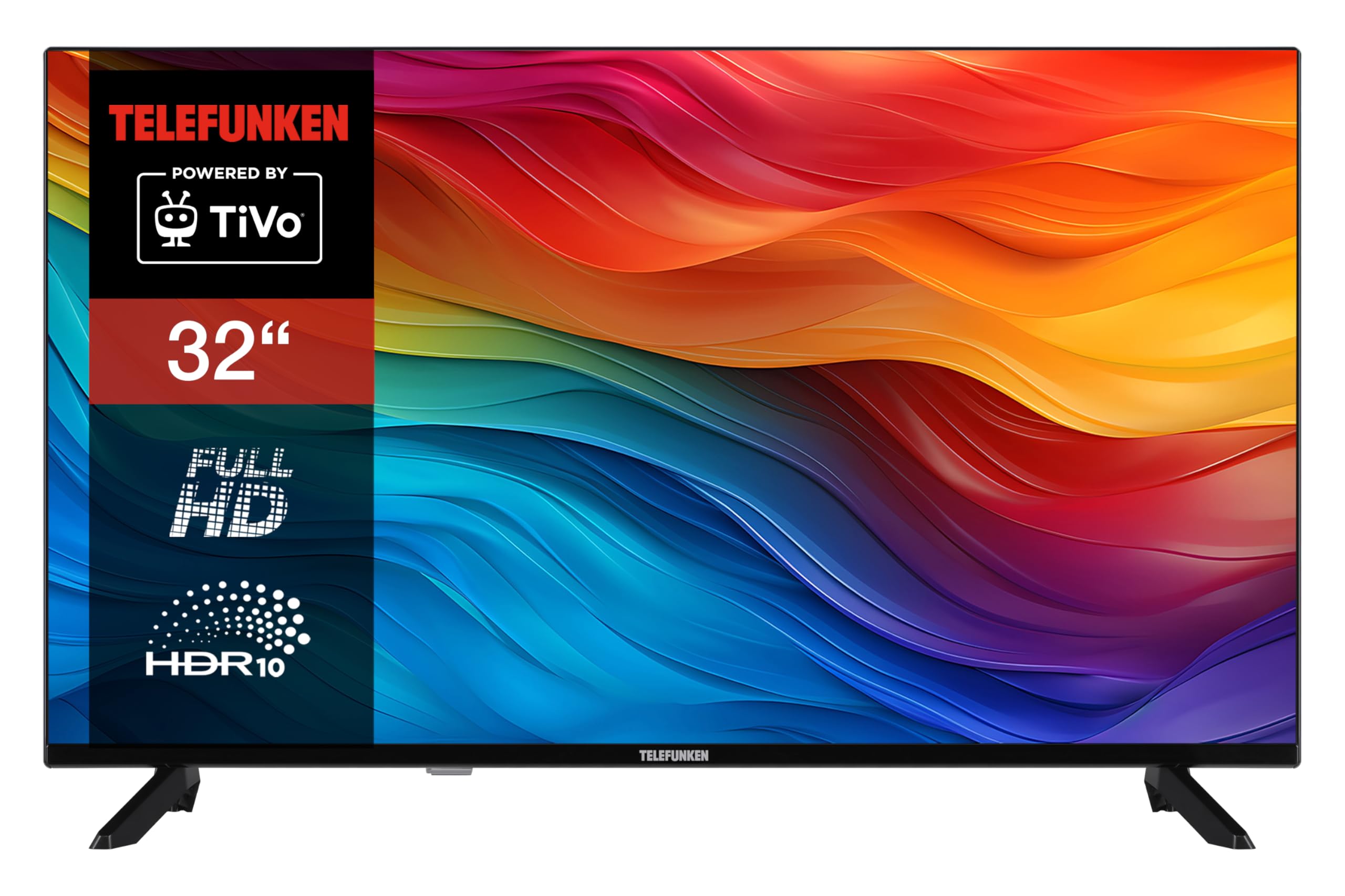 Telefunken TV 32 Pulgadas Smart TV Powered by TiVo (Full HD, HDR, Triple Sintonizador) D32F751X7CW