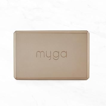 Myga Yoga Blocks - Pair of High Density Foam Bricks for Yoga, Pilates and Fitness for Balance, Support & Flexibility - Non Slip, Lightweight & Durable Foam Blocks for Home, Gym & Travel