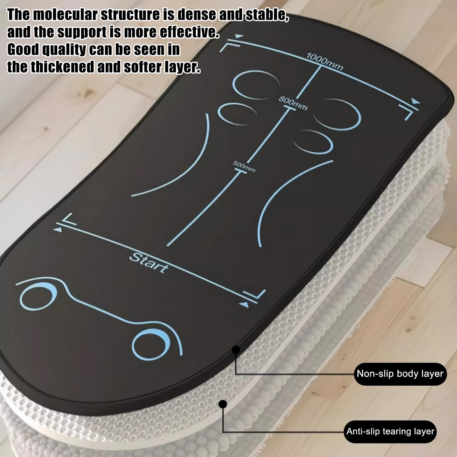 Alfombrilla para Ejercicios con Rueda Abdominal Rueda Abdominal Fitness | Esterilla De Suelo Para Ejercicios Yoga y Fitness Portátil Ejercicio en Casa Pilates y Abdominal