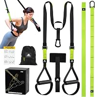Set de benzi de antrenament tip TRX cu suspensie reglabilă flintronic, kit multifuncțional pentru antrenament cu propria greutate, pentru dezvoltarea masei musculare și arderea grăsimilor acasă 1