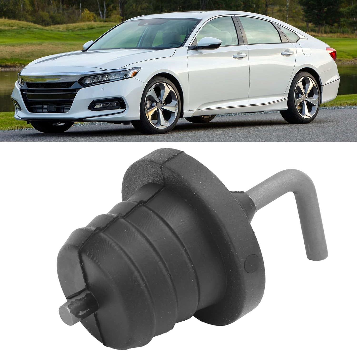 Transmission Filler Cap, Rubber Car Transmission Filler Cap Plug 25615‑5T0‑004 Auto Filler Cover Replacement for Atf A Cvt, 25615-RCL-003