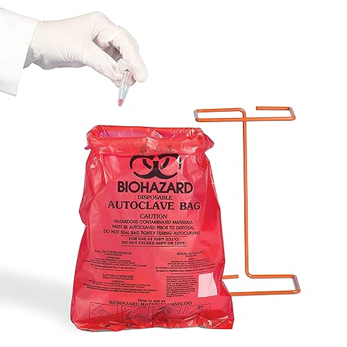 Miniatura 5 de SP Bel-Art 131660001 - Bolsas de riesgo biológico para bancos, 0.001 in de grosor, capacidad de 0.43 galones, polietileno rojo (paquete de 1000)