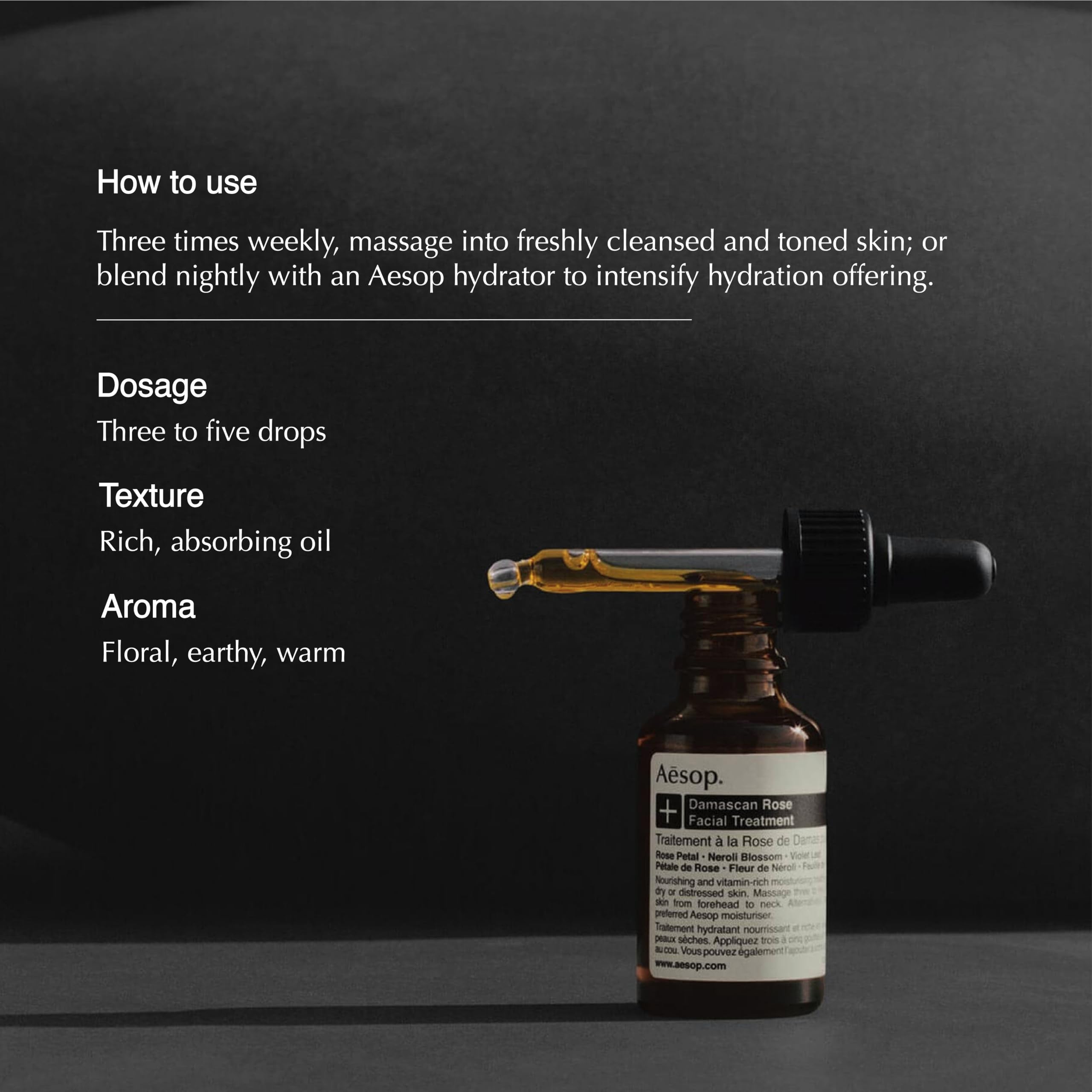 Amazon.com: Aesop Damascan Rose Facial Treatment Oil | Hydrating