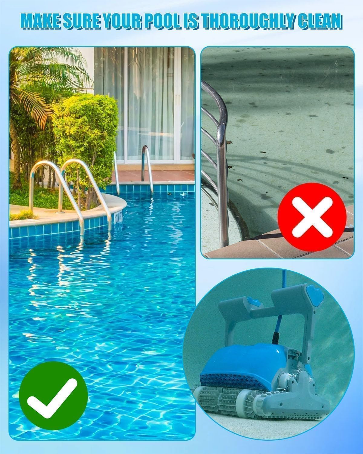 Tune-up Rebuilt Kit Fit for Maytronics Dolphin Nautilus CC Plus Robotic Pool Cleaner Include 9991433-R4 Spring Filter 6101641-R2 Brushes Climbing Rings 9985006-R2 Tracks