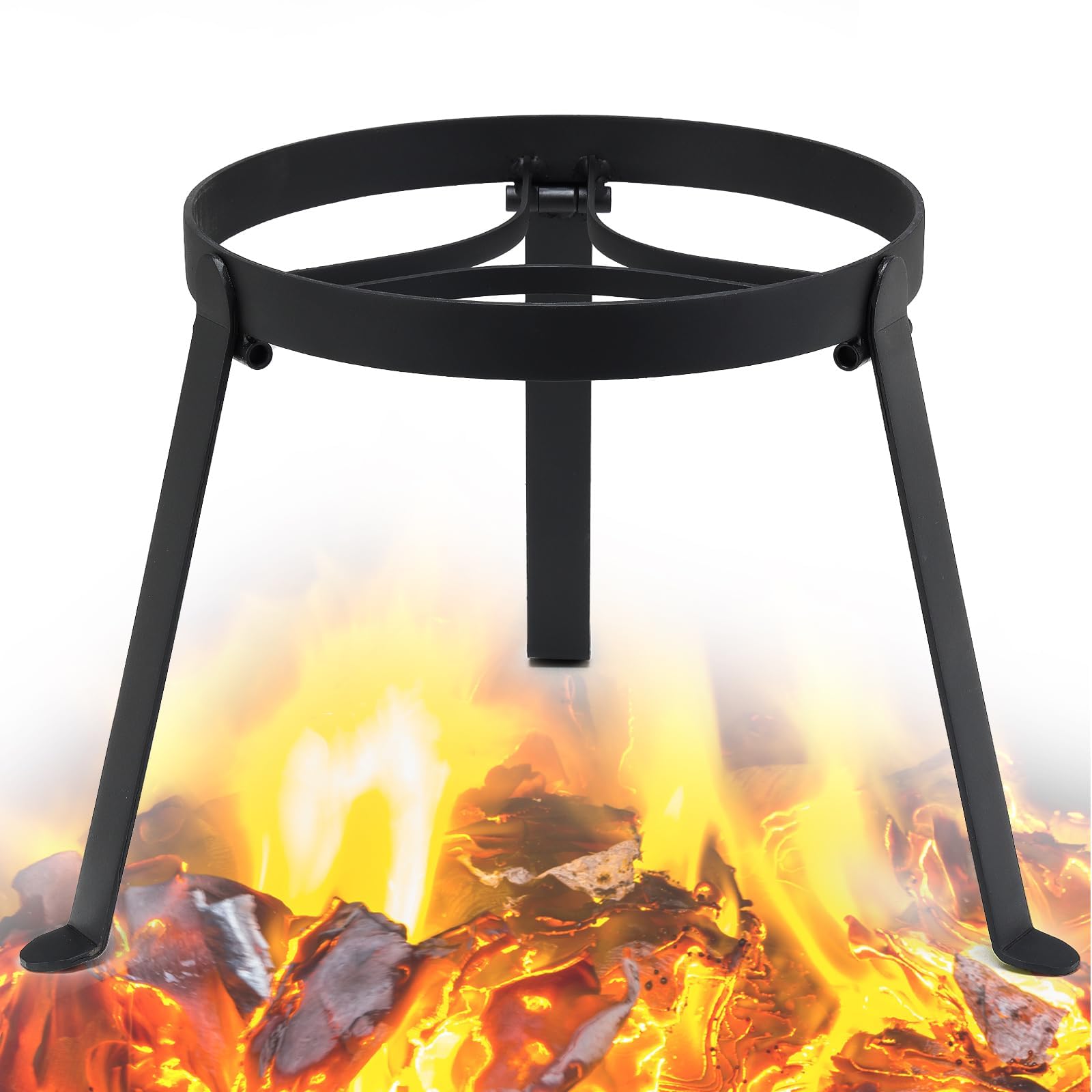 Harrms Black Pan Stand for Campfire