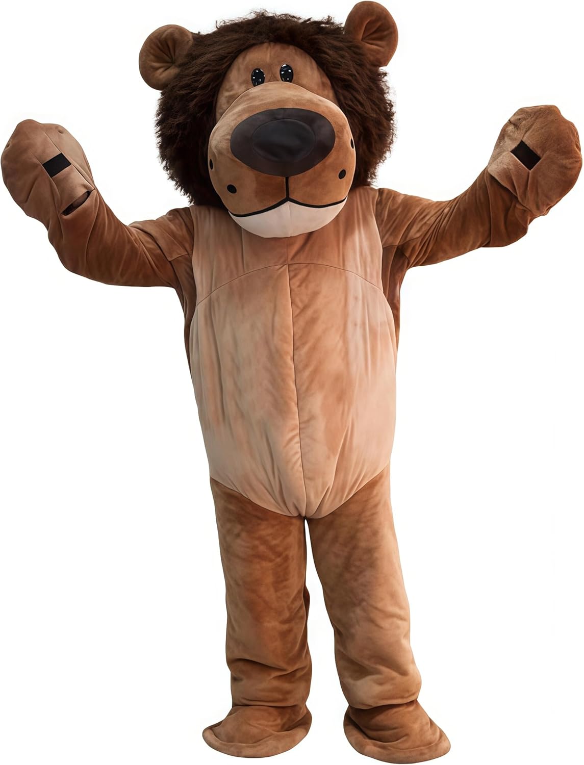 Sport Lion Mascot Costume Adult Size with A Fan Inside the Head