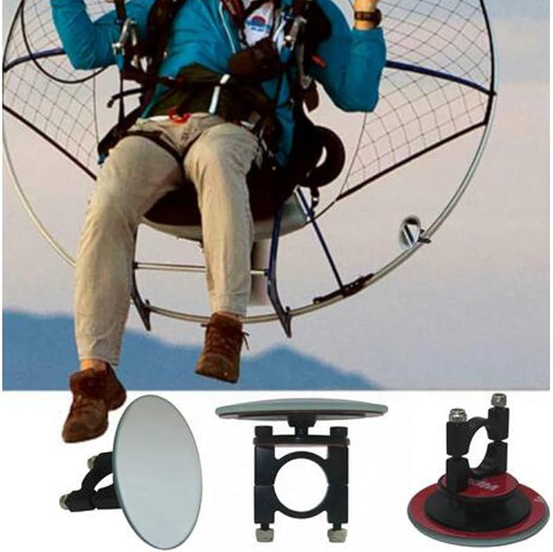 Fuel Level Mirror Gauge Frame Hoop 16mm Mount for Paramotor Powered Paraglider