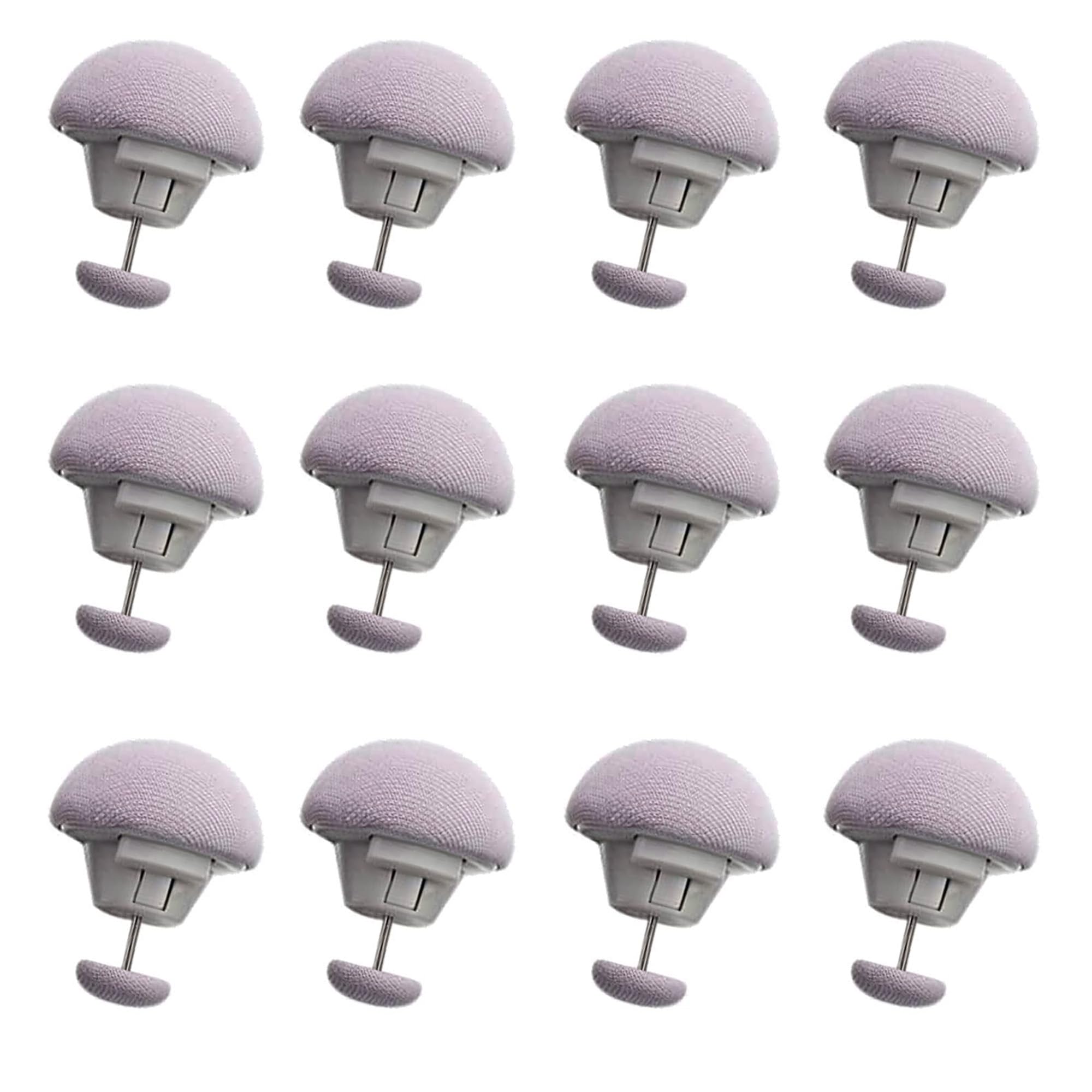 ARQIVO Clips Mushroom Duvet Cover Pins Cotton Quilt Fixer Duvet Fasteners Grippers Anti-Movement Bed Quilt Clamps Sheet Quilt Holder Clips for Socks Curtains Quilt Cove (Grey, Pack of 12)| TC - 150-image-23