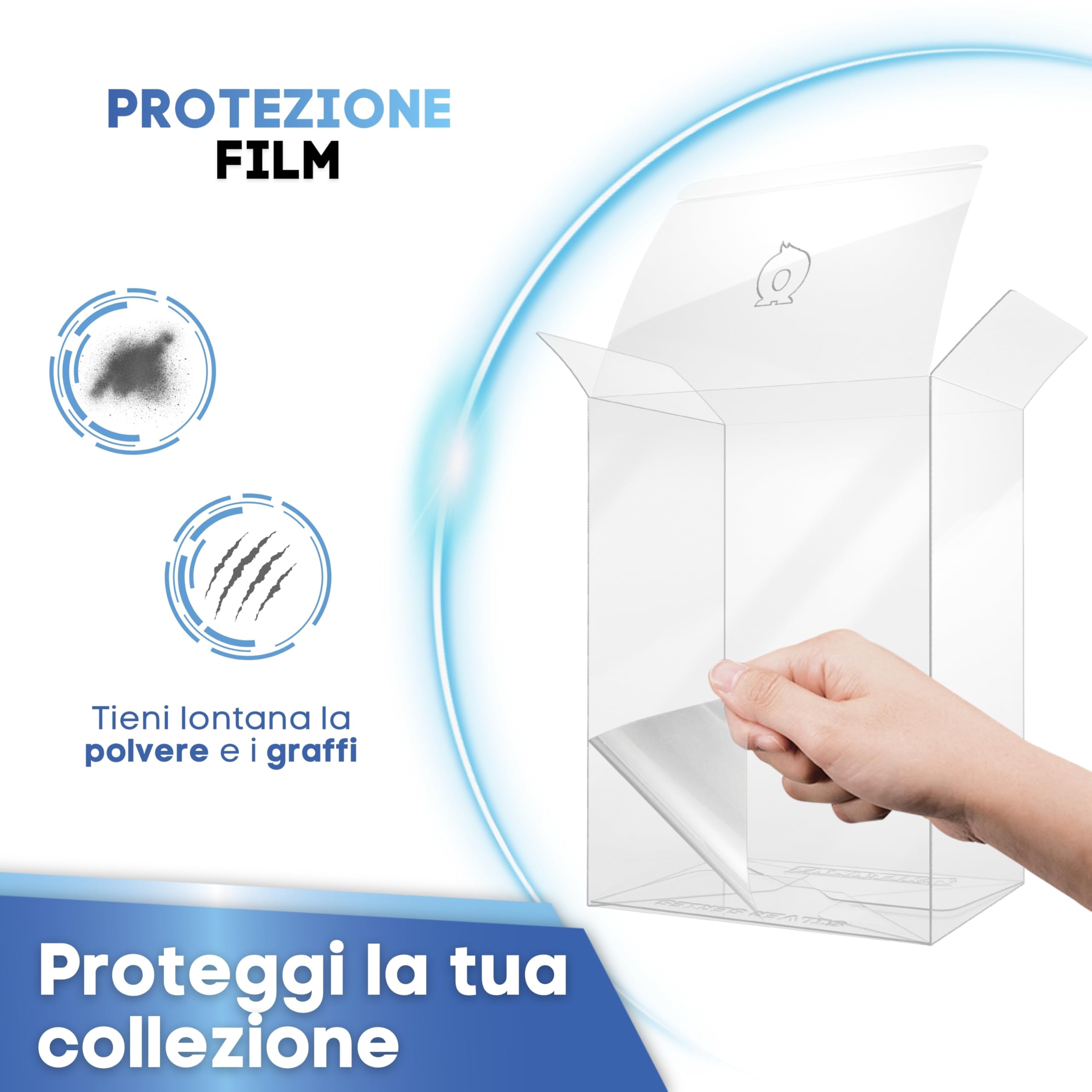 Fanatiko Pacchetto di 6, 12, 25 & 50 Protettori SILVER per Funko Pop 4'' – Protezione Funko Pop da 0,4 mm – Mantieni la tua Collezione in Perfette Condizioni Grazie al tuo Pop Protector